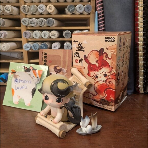 POP MART DIMOO Stories In The Cup Series Blind Box River Scroll - Picture 7 of 8